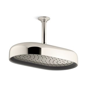 Statement Oblong 14" single-function rainhead, 2.5 gpm - K-26294-SN