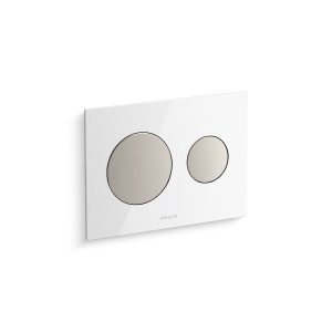 Skim Dual-flush actuator plate for 2" x 4" in-wall tank and carrier system - K-23252-F-0