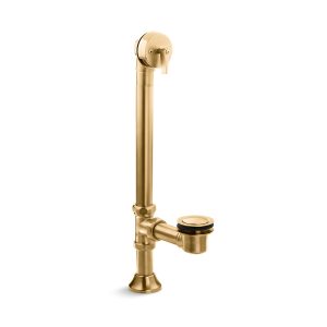 Iron Works Decorative 1-1/2" adjustable pop-up bath drain for 5' whirlpool with tailpiece - K-7178-2MB
