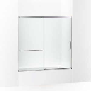 Elate 56-3/4" H sliding bath door with 1/4"-thick glass - K-707609-6L-SH