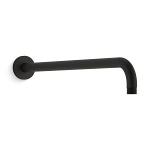 Statement 19" wall-mount single-function rainhead arm and flange - K-26307-BL
