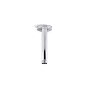 Statement 6" ceiling-mount single-function rainhead arm and flange - K-26320-CP