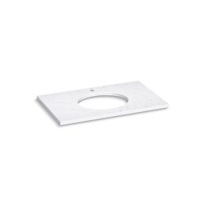 Silestone 37" quartz vanity top with oval cutout - K-28251-EST
