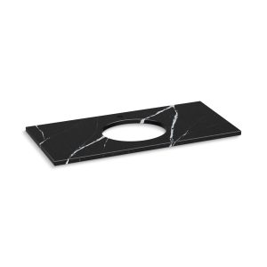 Silestone 49" quartz vanity top with oval cutout - K-28254-EMQ