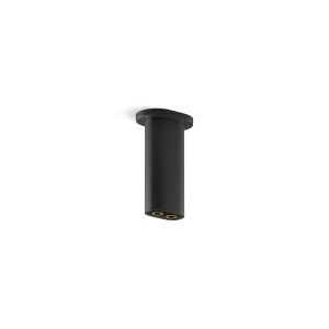 Statement 5" ceiling-mount two-function rainhead arm and flange - K-26325-BL