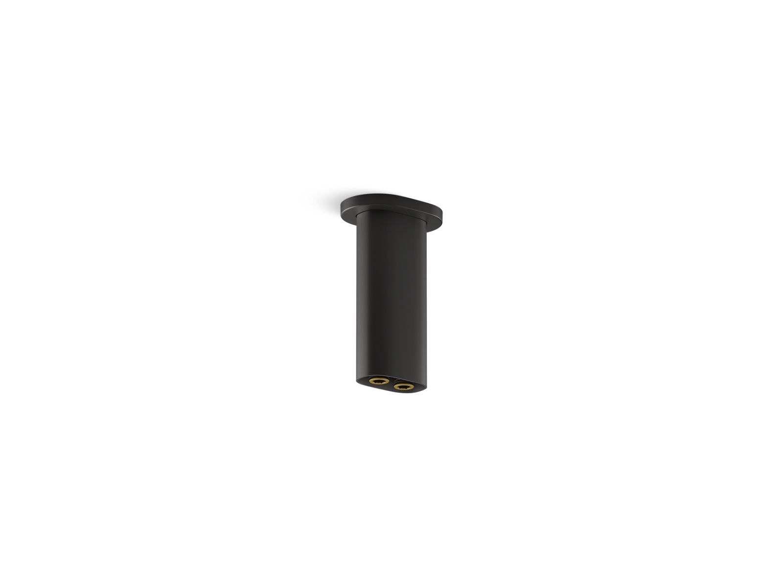 Statement 5" ceiling-mount two-function rainhead arm and flange - K-26325-BL