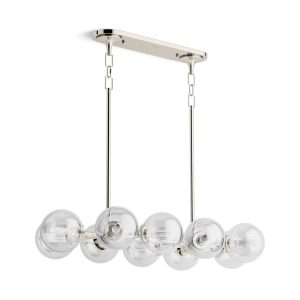 Bellera 38" linear chandelier - K-31766-CH10-SNL