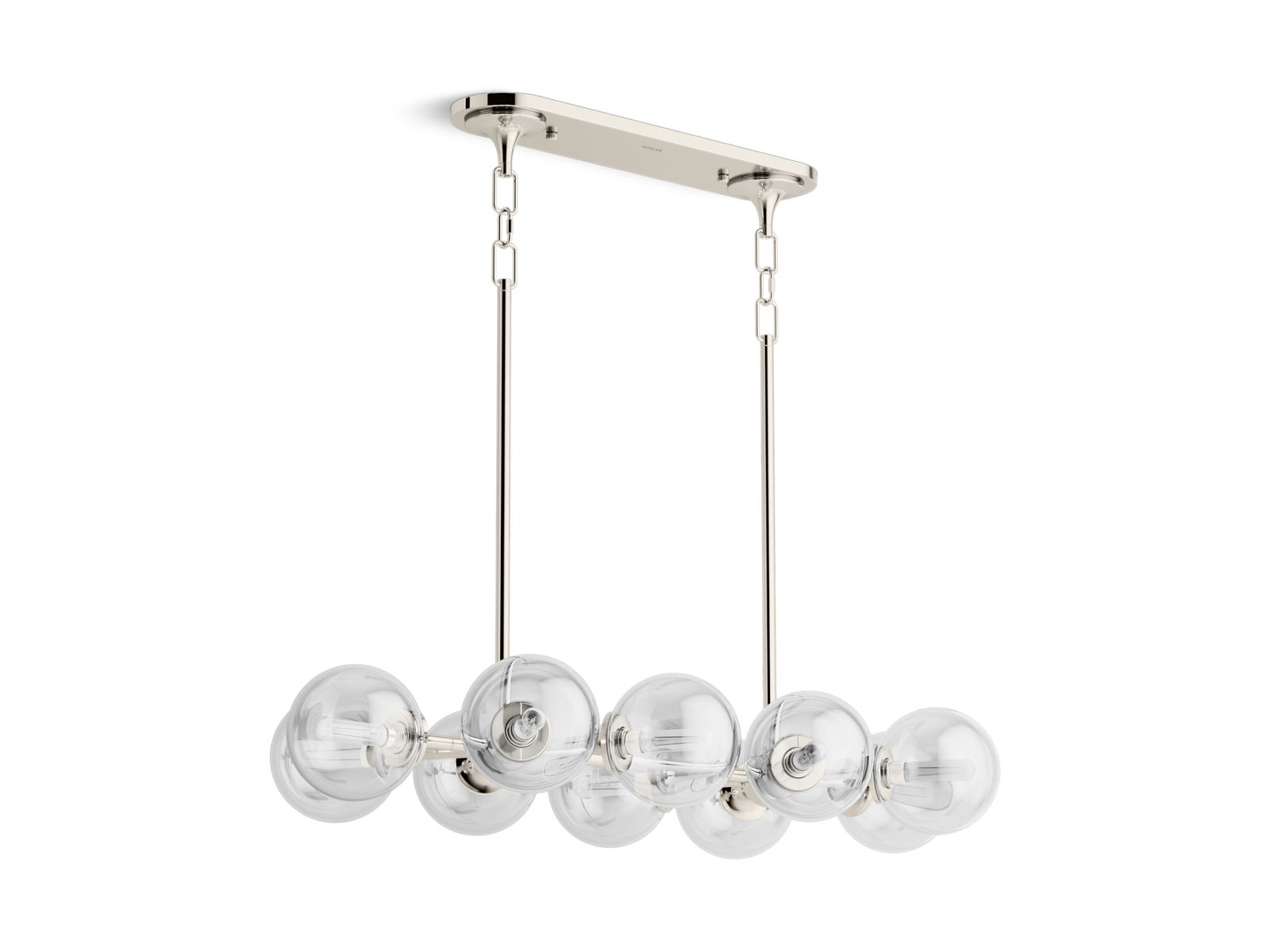 Bellera 38" linear chandelier - K-31766-CH10-SNL