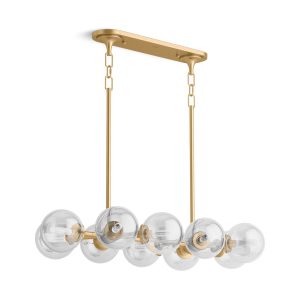 Bellera 38" linear chandelier - K-31766-CH10-2GL