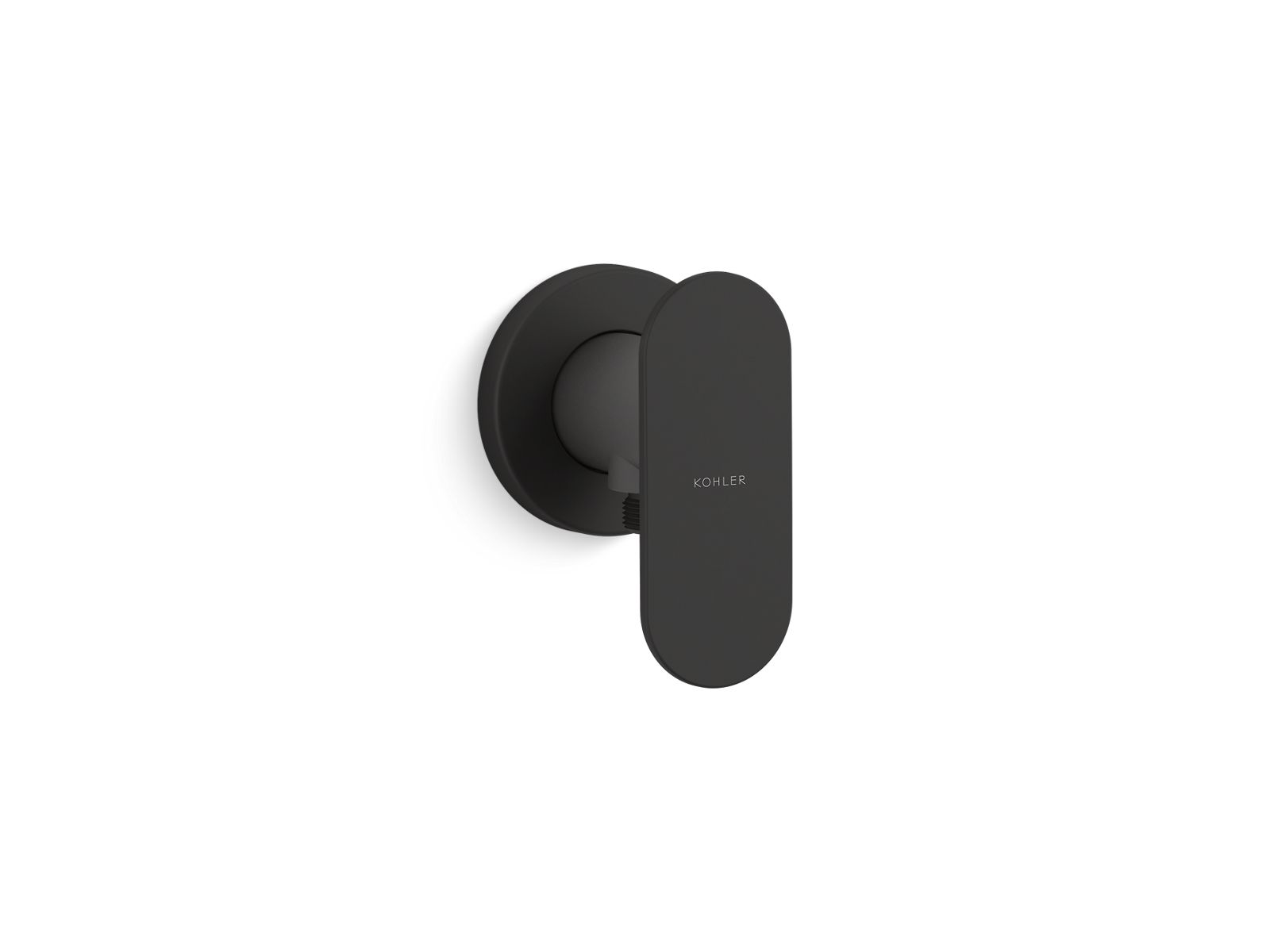 Statement Wall-mount wand handshower holder with supply elbow and check valve - K-26289-BL