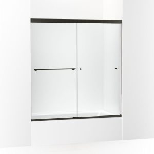 Revel 62" H sliding bath door with 5/16"-thick glass - K-707002-L-ABZ