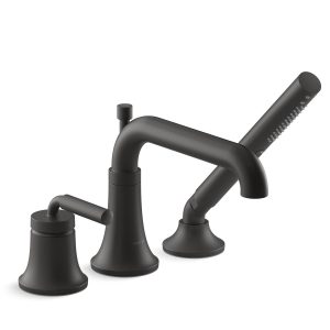 Tone Deck-mount bath faucet with handshower - K-26441-4-BL