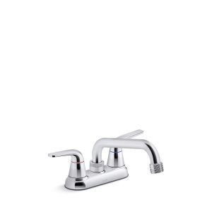 Jolt Two-handle utility sink faucet with 3/4" threaded GHT spout - K-30619-CP