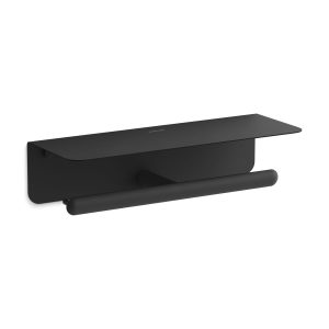 Kumin Covered double toilet paper holder - K-29224-BL