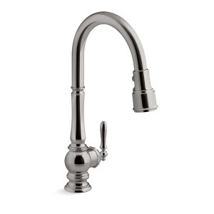 Artifacts Touchless pull-down kitchen sink faucet with three-function sprayhead - K-29709-TT