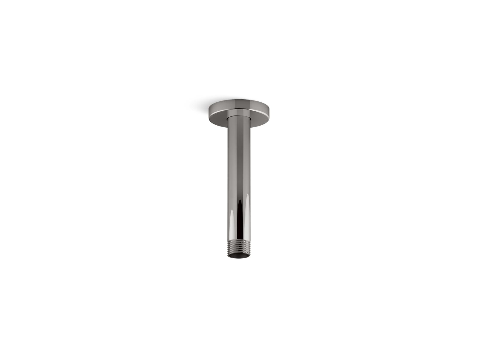 Statement 6" ceiling-mount single-function rainhead arm and flange - K-26320-TT