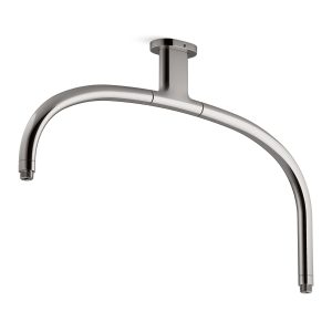Statement Ceiling-mount single-function dual rainhead arm - K-26305-TT