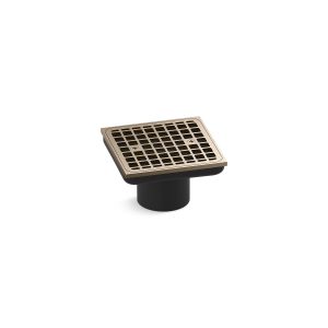 Clearflo Square brass tile-in shower drain (drain body not included) - K-22665-BV