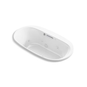 Underscore 65-1/2" x 35-3/4" drop-in Heated BubbleMassage air bath with whirlpool - K-5716-XHGH-0