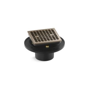 Clearflo Square brass tile-in shower drain - K-22673-BV
