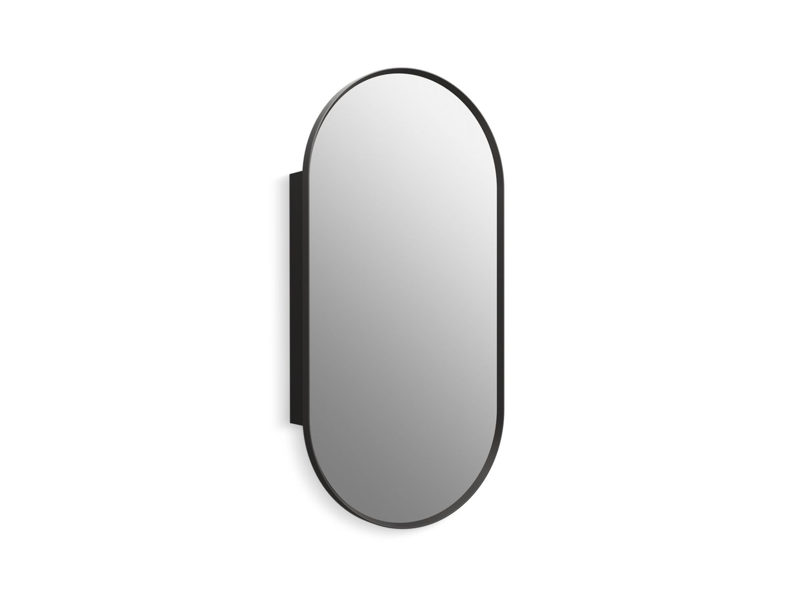 Verdera 20" x 40" capsule framed medicine cabinet - K-35574-BLL