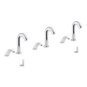 Oblo Curve Touchless lavatory faucets and soap dispensers for Constellation lavatory system, 0.5 gpm - K-181031-BB1-CP