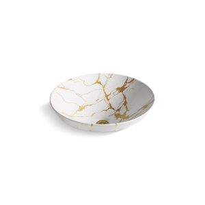 Aureus 16-3/4" round vessel bathroom sink, no overflow - K-28039-AUR-0