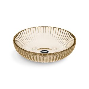 Salute 15" round vessel bathroom sink, no overflow - K-28824-TG7