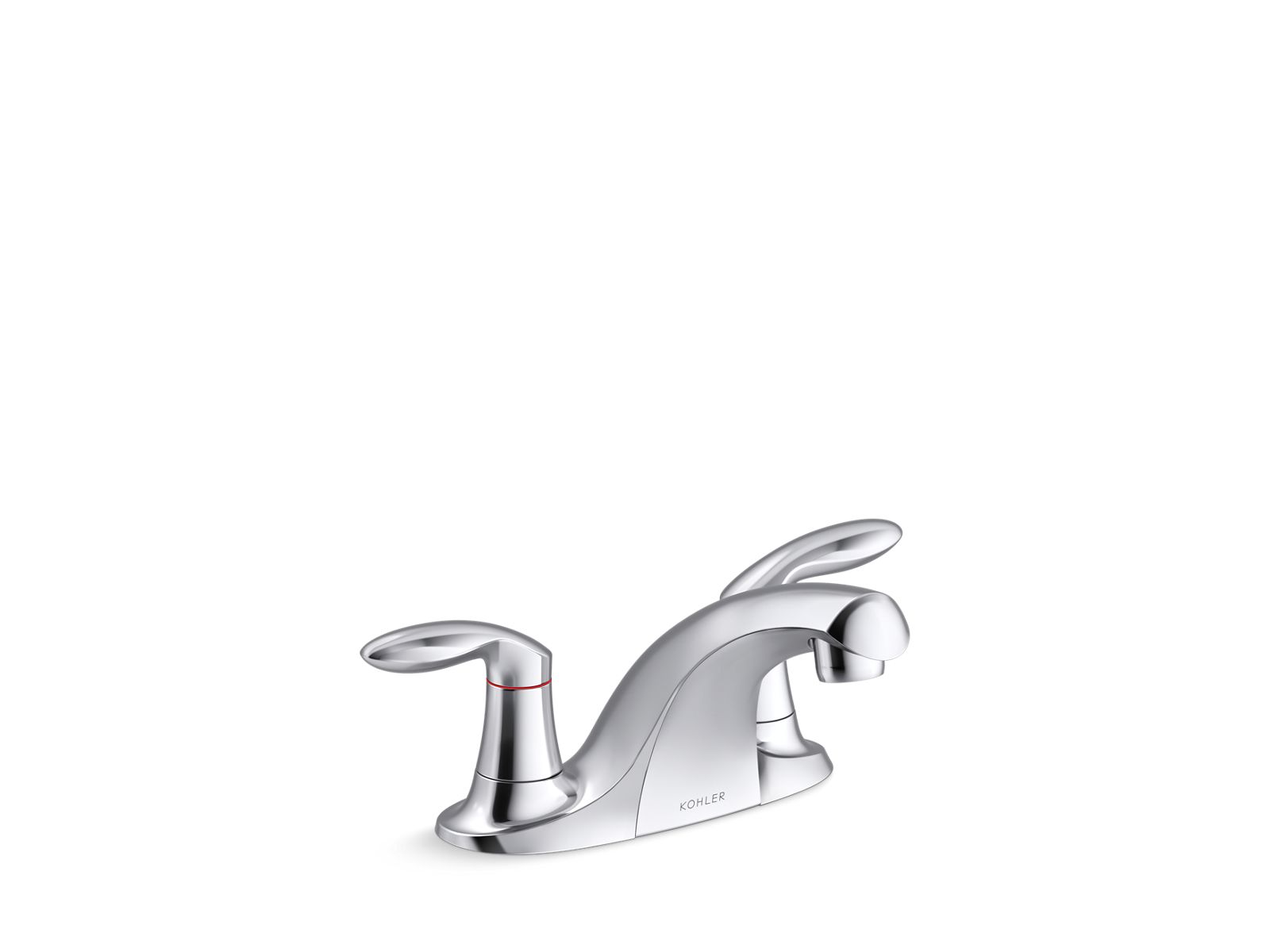 Coralais Two-handle centerset lavatory faucet, less drain, 0.35 gpm - K-15240-4ATA-CP