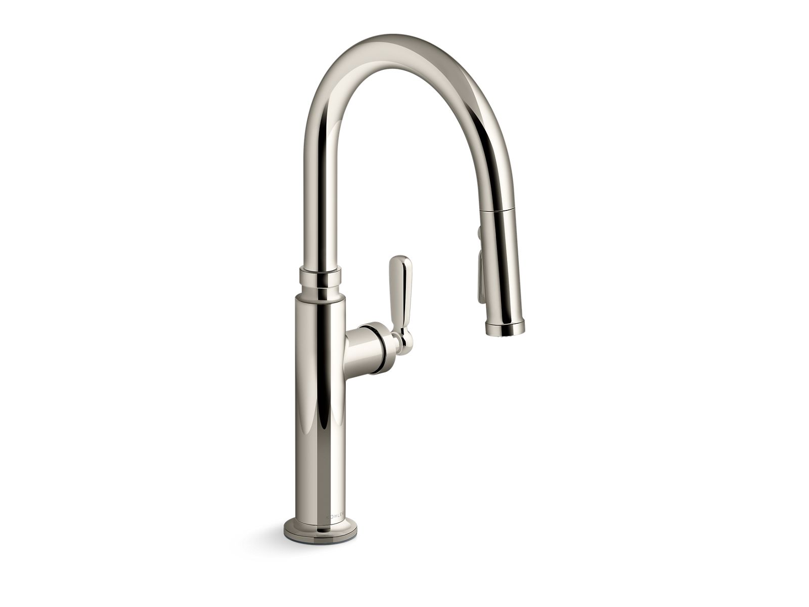 Edalyn by Studio McGee Pull-down kitchen sink faucet with three-function sprayhead - K-28358-SN