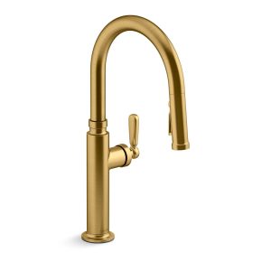 Edalyn by Studio McGee Pull-down kitchen sink faucet with three-function sprayhead - K-28358-2MB
