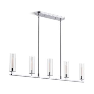 Crue 45" linear chandelier - K-35877-CH05-CPL