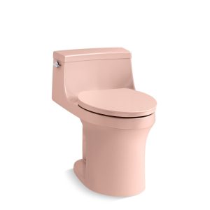 San Souci One-piece compact elongated toilet with concealed trapway, 1.28 gpf - K-5172-V10