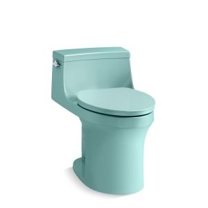 San Souci One-piece compact elongated toilet with concealed trapway, 1.28 gpf - K-5172-H15
