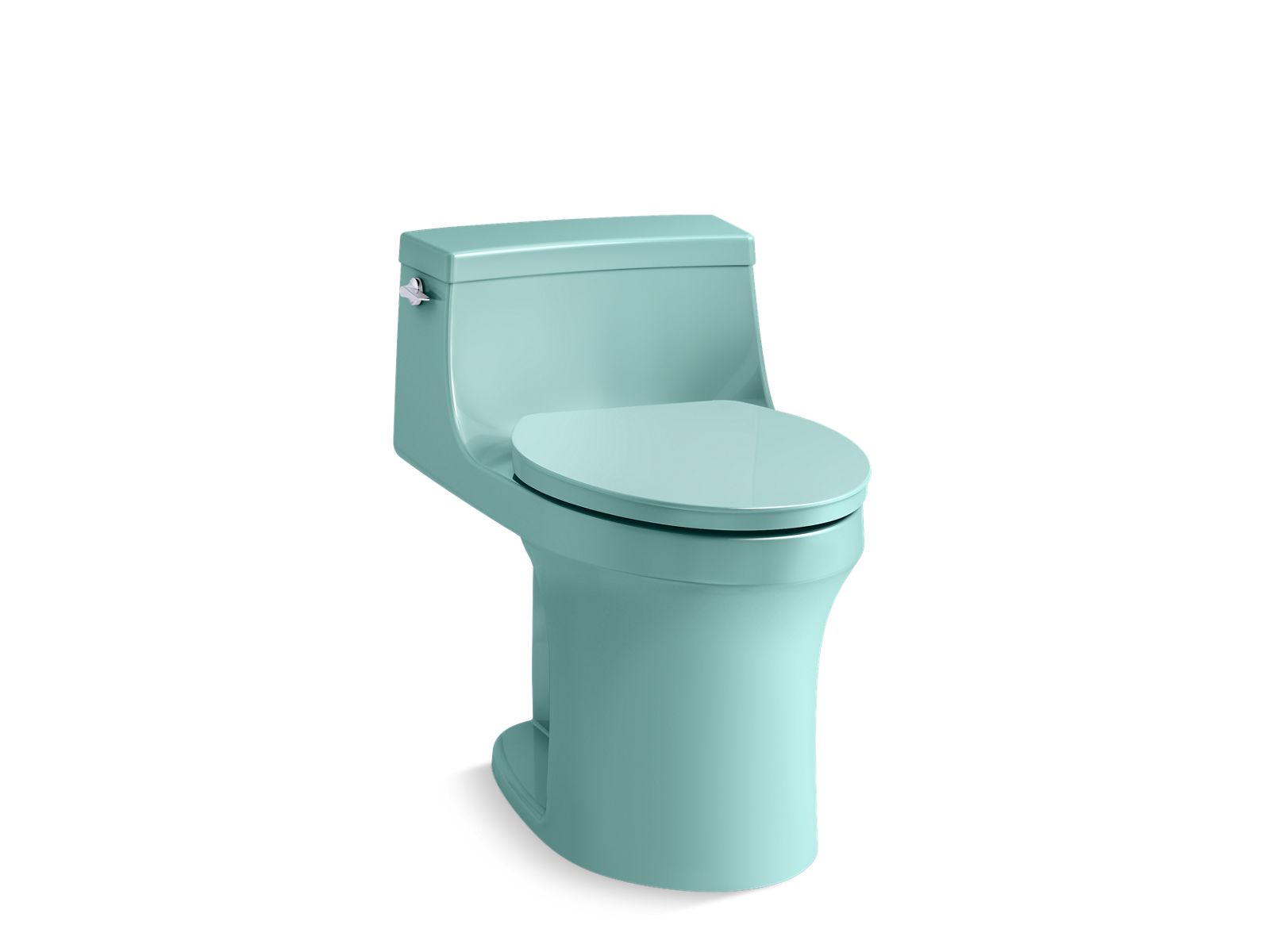 San Souci One-piece compact elongated toilet with concealed trapway, 1.28 gpf - K-5172-H15