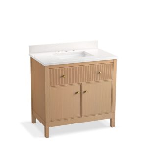 Malin by Studio McGee 36" bathroom vanity cabinet with sink and quartz top - K-35020-SWK