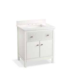 Malin by Studio McGee 30" bathroom vanity cabinet with sink and quartz top - K-35019-0