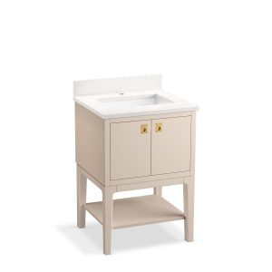Seagrove by Studio McGee 24" bathroom vanity cabinet with sink and quartz top - K-35024-LWG
