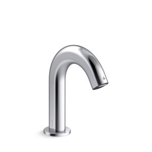 Oblo Touchless single-hole lavatory faucet with Kinesis sensor technology, DC-powered, less drain, 0.5 gpm - K-104BB76-SBNA-CP