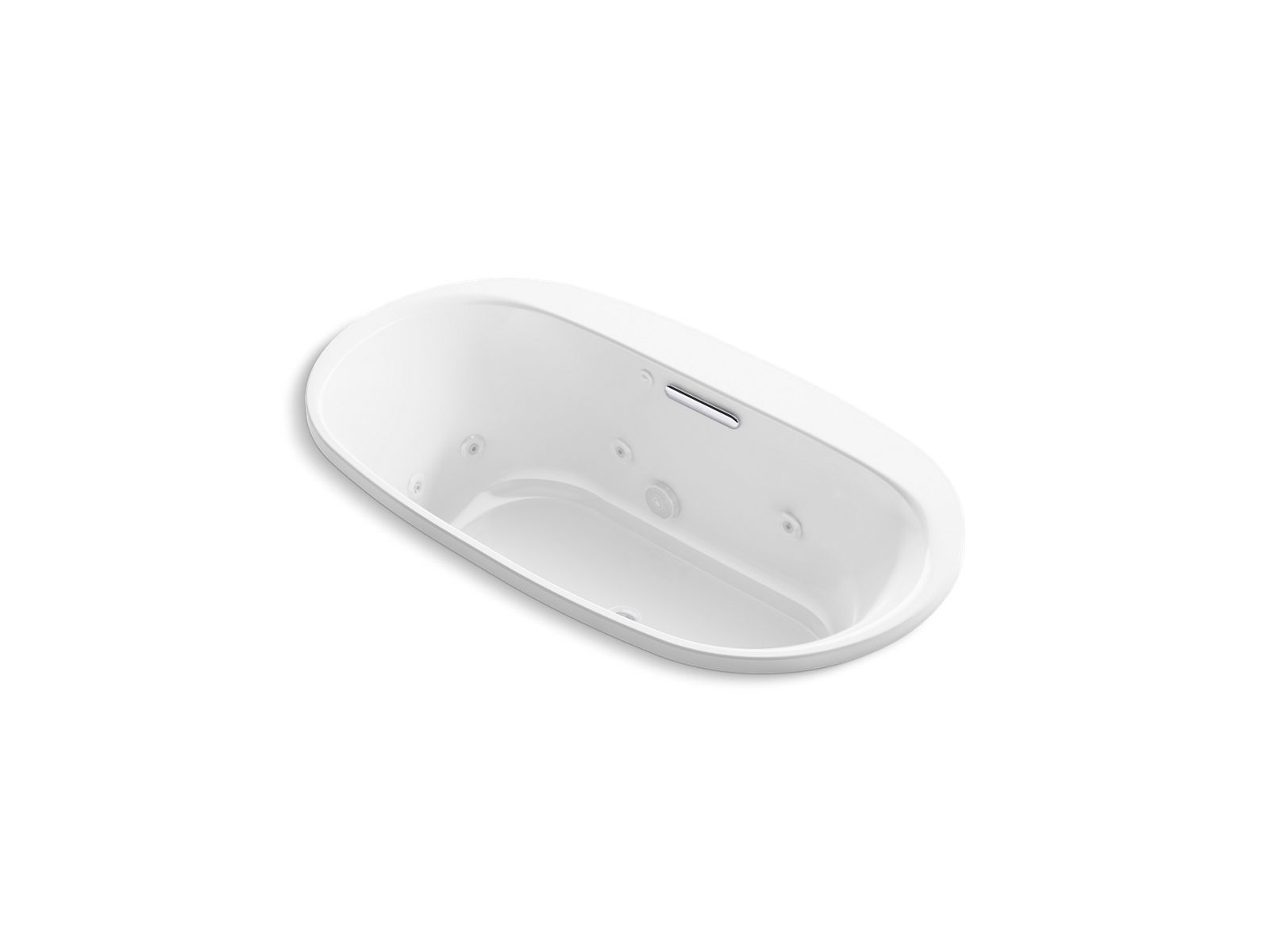 Underscore 66" x 36" drop-in heated whirlpool bath - K-5716-JH-0