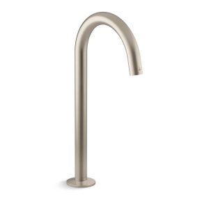 Components Touchless single-hole lavatory faucet with Kinesis sensor technology, Tube design, 0.5 gpm - K-103MT96-SANA-BN