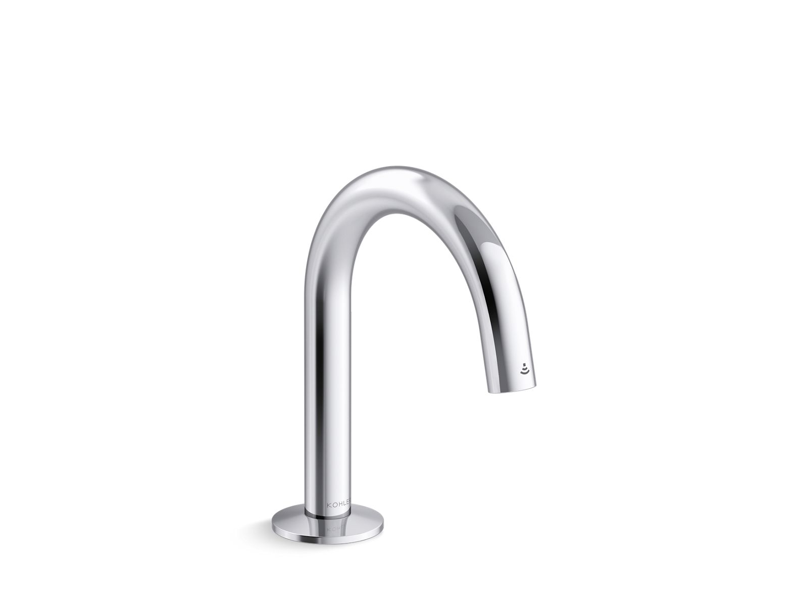 Components Touchless lavatory faucet with Kinesis sensor technology and temperature mixer, Tube design, DC-powered, 0.5 gpm - K-104MT77-SANA-CP
