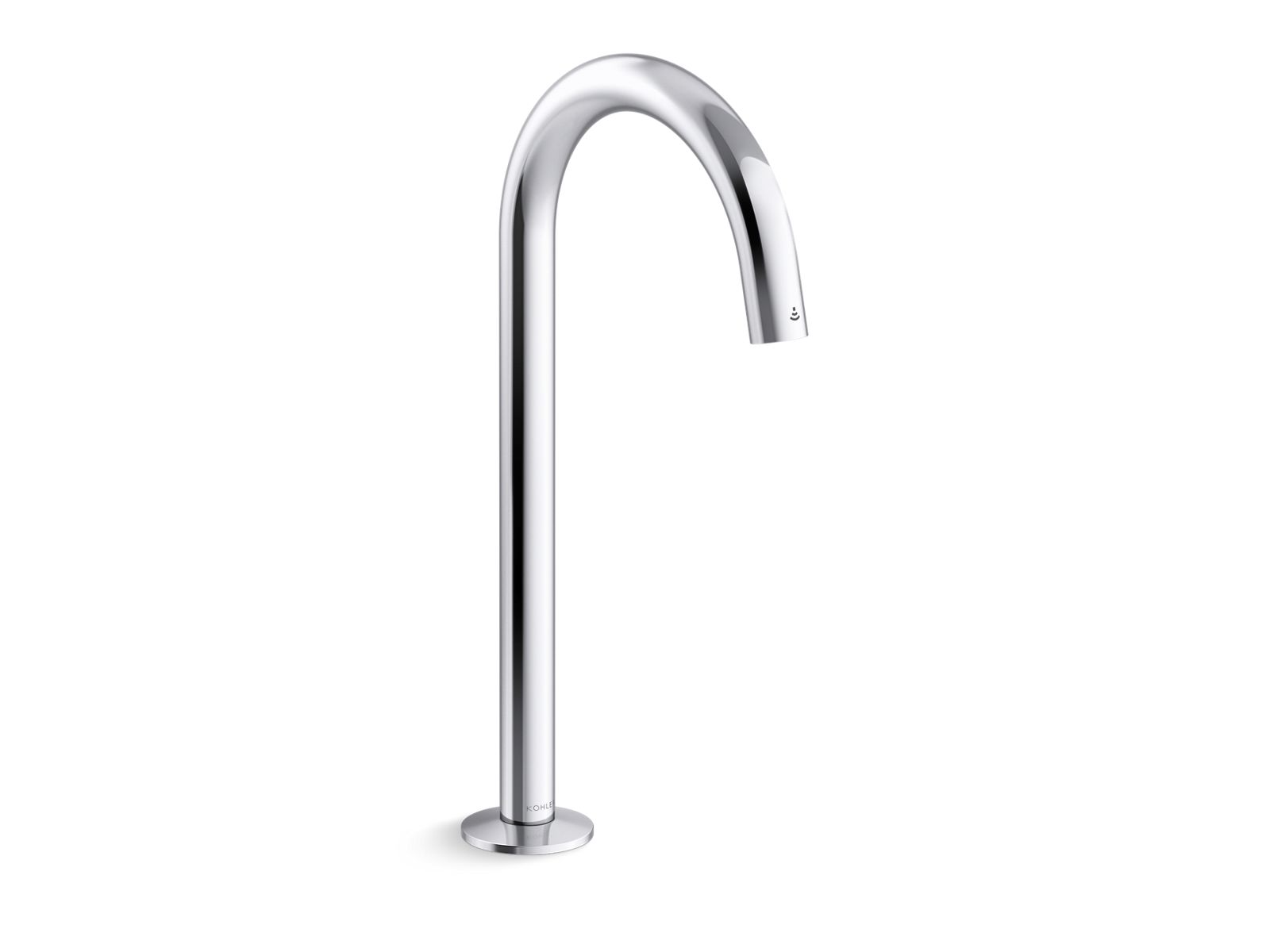 Components Touchless single-hole lavatory faucet with Kinesis sensor technology, Tube design, 0.35 gpm - K-103MT96-SATA-CP