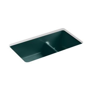 Iron/Tones Smart Divide 33" top-/undermount double-bowl kitchen sink - K-6625-17
