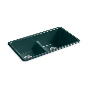 Iron/Tones Smart Divide 33" top-/undermount double-bowl kitchen sink - K-5312-17