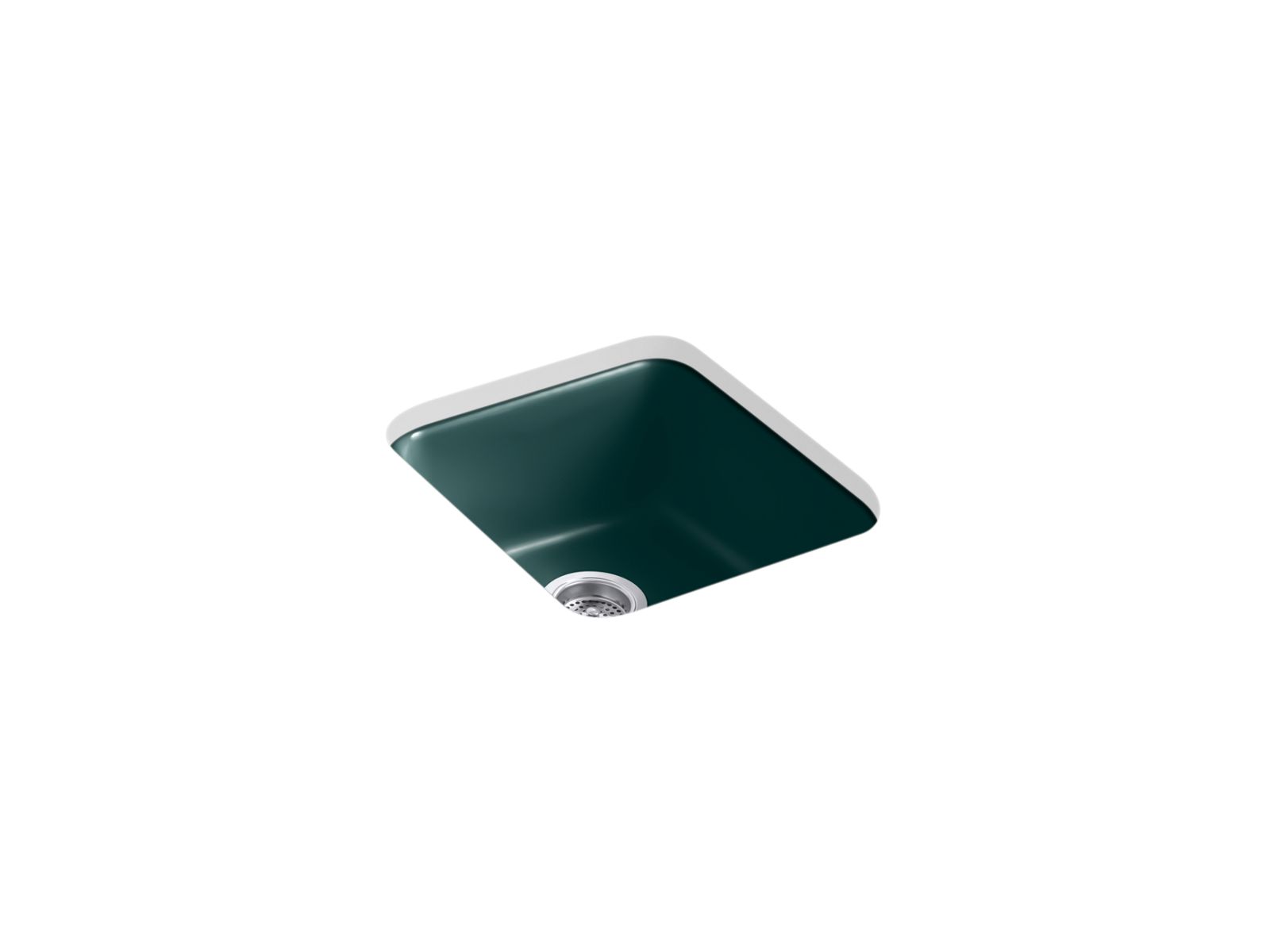 Iron/Tones 17" top-/undermount single-bowl bar sink - K-6584-17