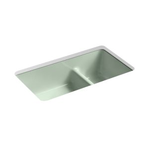 Iron/Tones Smart Divide 33" top-/undermount double-bowl kitchen sink - K-6625-42