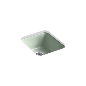 Iron/Tones 17" top-/undermount single-bowl bar sink - K-6584-42