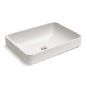 WasteLAB Vox 23" rectangular vessel bathroom sink, no overflow - K-30673-N-EGS