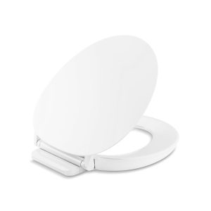 Cymbal ReadyLatch Quiet-Close round-front toilet seat - K-57778-WCF-0